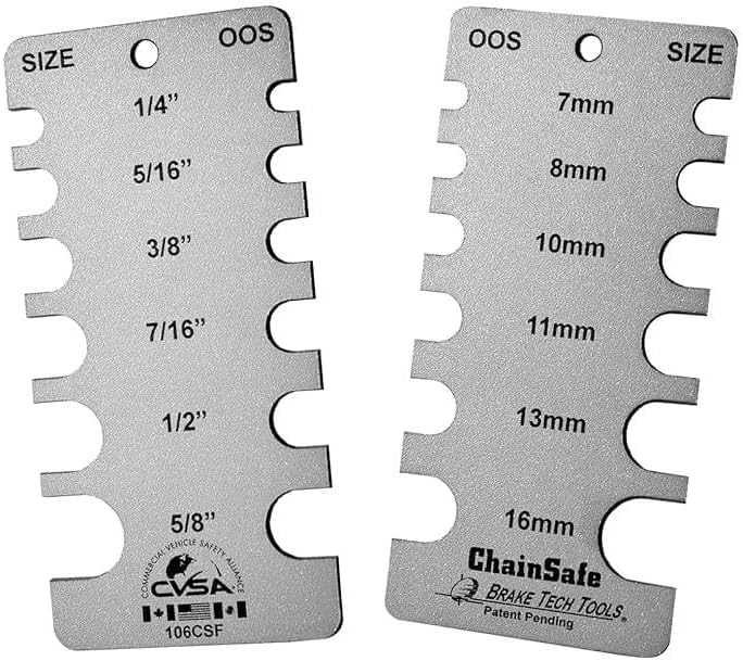 Brake Tech Tools Made in America Chain Wear Gauge Chainsafe Inspection Gauge - BT-106CSF - Image 1